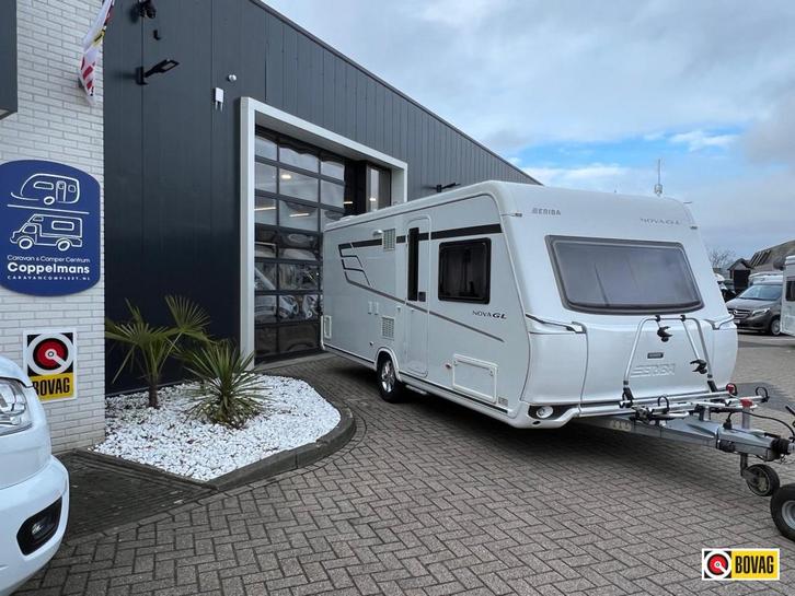Eriba Nova GL 545 airco, luifel, fransbed, mover top staat, Caravans en Kamperen, Caravans, Bedrijf, tot en met 4, 1250 - 1500 kg