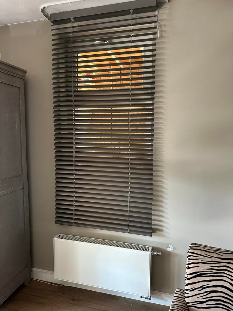 TopPoint Accu Jaloezie Antraciet 190x92cm, Ophalen, 50 tot 100 cm, Zo goed als nieuw, Grijs