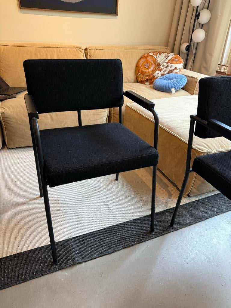 Fest 2x eetkamerstoel Monday - zwart, zeer goede staat, Ophalen, Twee, Zwart, Zo goed als nieuw