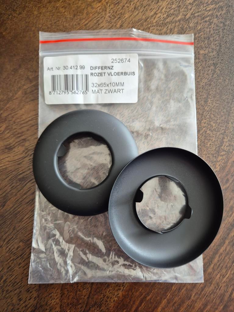 Mat zwart vloerbuis rozet 1x, Ophalen of Verzenden, Nieuw, Overige schalen, Onderdeel