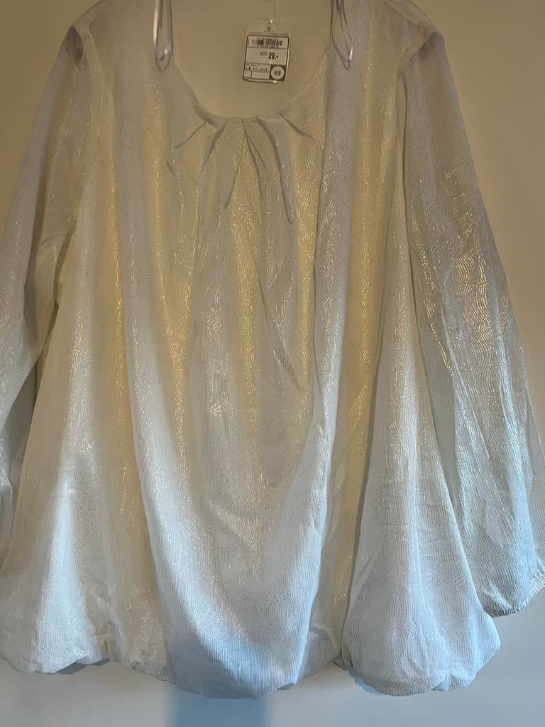 Mooie blouse, Wit, Maat 46/48 (XL) of groter, Nieuw, Ophalen of Verzenden