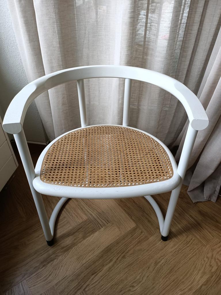 Achillea design stoel Tito Agnoli voor Ycami Collection 1970, Huis en Inrichting, Stoelen, Ophalen, Hout, Wit, Zo goed als nieuw