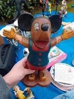 Houten beeldjes Mickey en Minnie Mouse, Verzamelen, Disney, Ophalen of Verzenden, Mickey Mouse, Zo goed als nieuw, Beeldje of Figuurtje