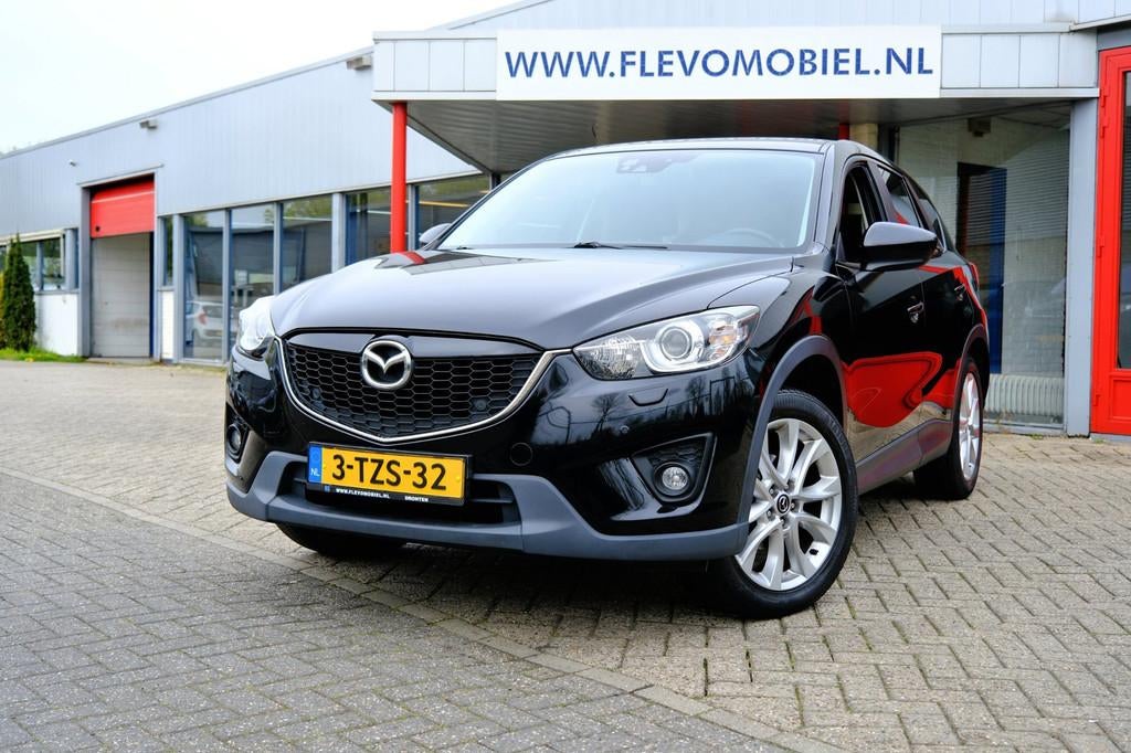 Mazda CX-5 2.0 161pk GT-M 4WD Aut. Leder|Xenon|Navi|Cam|Clim, Auto's, Mazda, Automaat, 4 cilinders, Zwart, SUV of Terreinwagen
