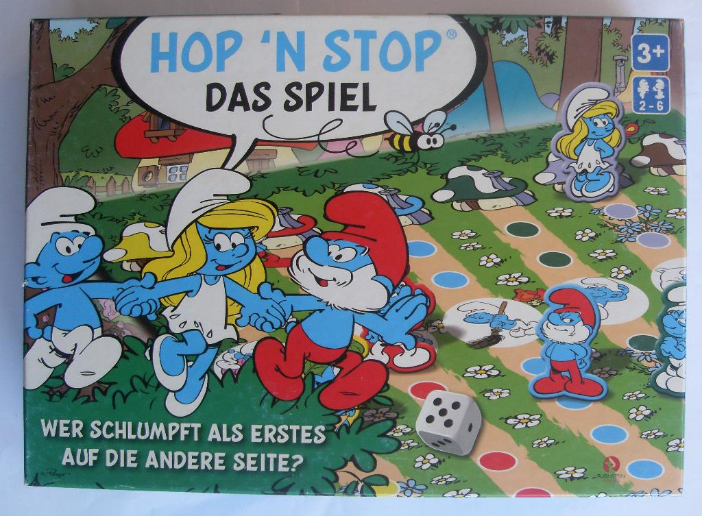 De Smurfen Hop 'N Stop Spel, Hobby en Vrije tijd, Gezelschapsspellen | Bordspellen, Vijf spelers of meer, Ophalen of Verzenden