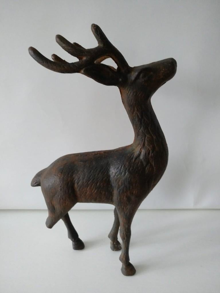 gietijzer hert, Verzamelen, Beelden en Beeldjes, Ophalen of Verzenden, Dier