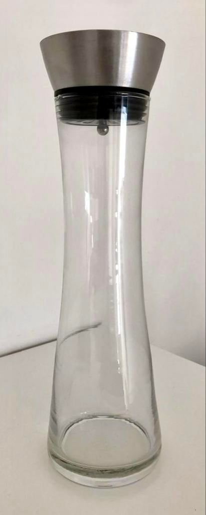 3 stuksGlazen flessen met beugelsluiting en karaf van IKEA, Wit, Nieuw, Ophalen of Verzenden, Glas