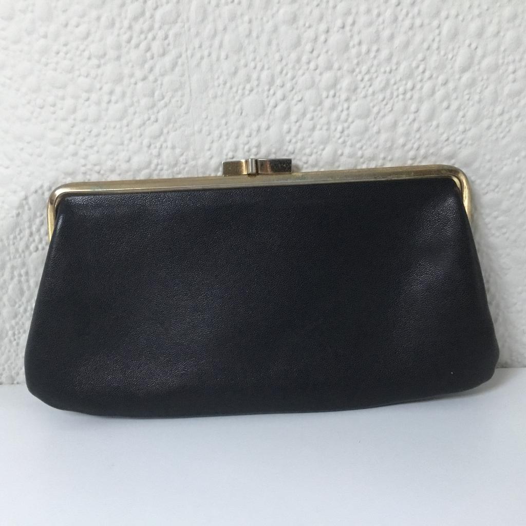 AVONDTASJE / CLUTCH VINTAGE, Sieraden, Tassen en Uiterlijk, Tassen | Damestassen, Ophalen of Verzenden, Zo goed als nieuw, Zwart