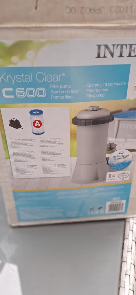 Kristal clear filterpomp, Tuin en Terras, Zwembad-toebehoren, Ophalen, Zo goed als nieuw, Filter