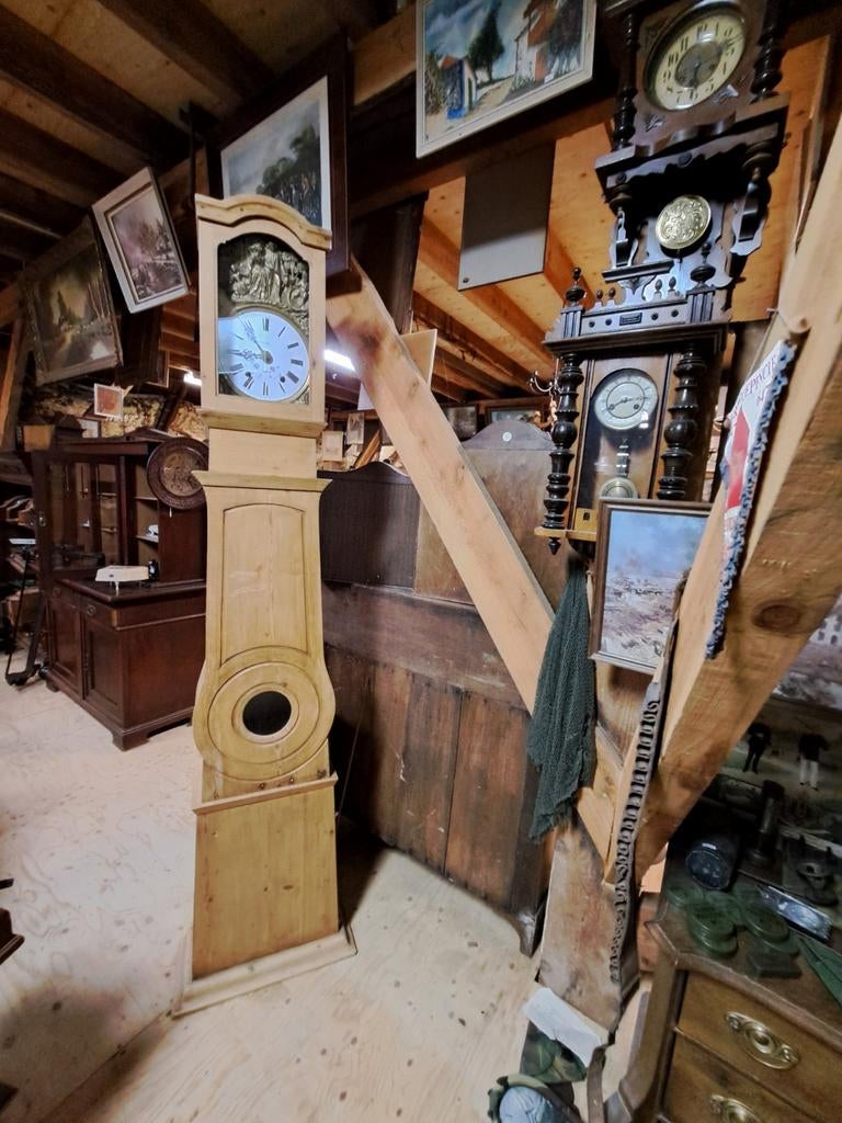 Retro staande klok, Huis en Inrichting, Woonaccessoires | Klokken, Gebruikt, Staande klok, Ophalen