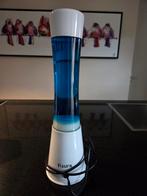 Fisura lavalamp blauw met witte voet, Ophalen of Verzenden, Zo goed als nieuw, Modern