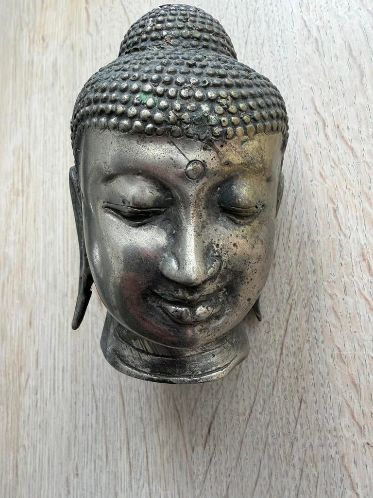 Oud ijzeren boeddha beeldje, Ophalen of Verzenden