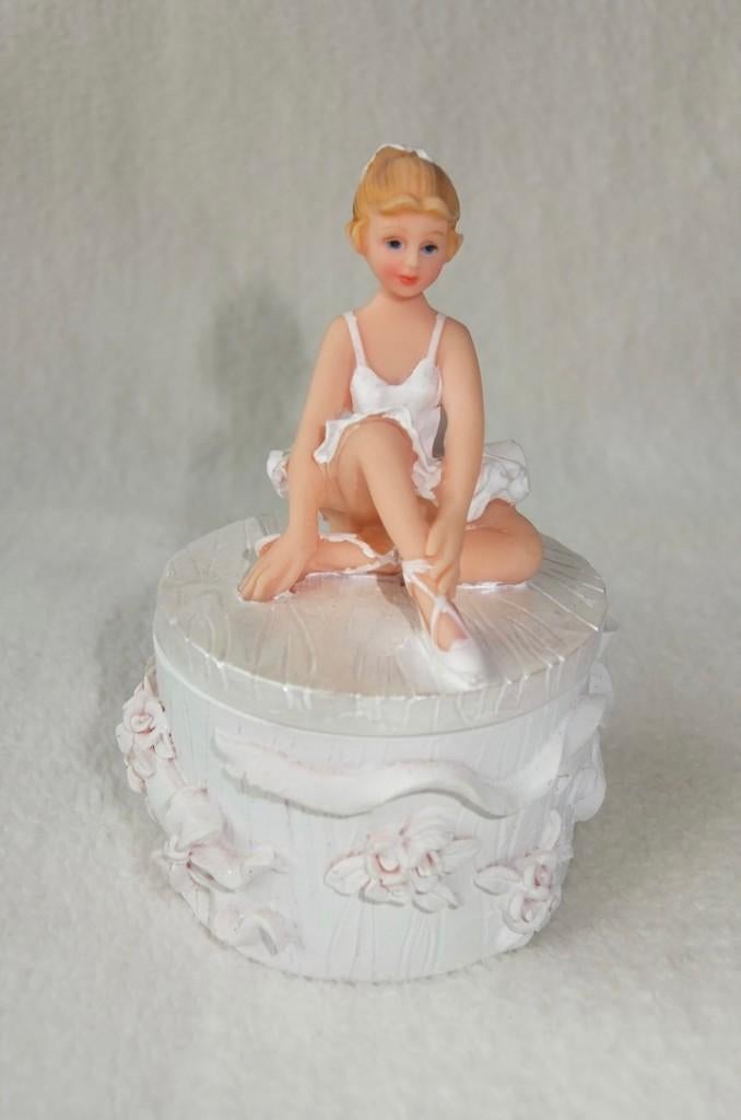 Nieuw vintage sieradendoosje ballerina plus glazen ballerina, Ophalen of Verzenden, Nieuw, Mens