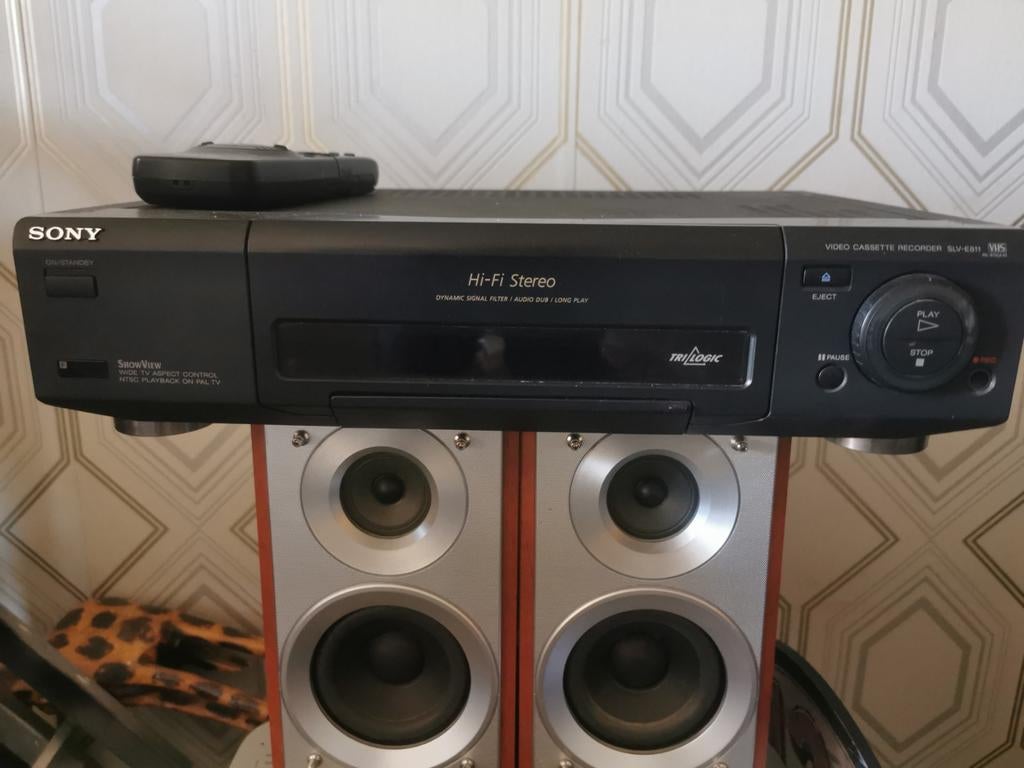 Sony VHS-videorecorder met afstandsbediening - Hi-Fi Stereo, Audio, Tv en Foto, Videospelers, Ophalen, Gebruikt, VHS-speler of -recorder
