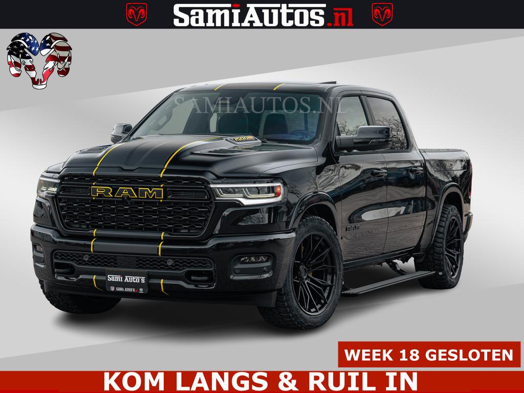 Dodge Ram 1500 Limited Night H.O 540HP 706Nm | Massage + Ful, Automaat, Met garantie (alle), Zwart, Leder
