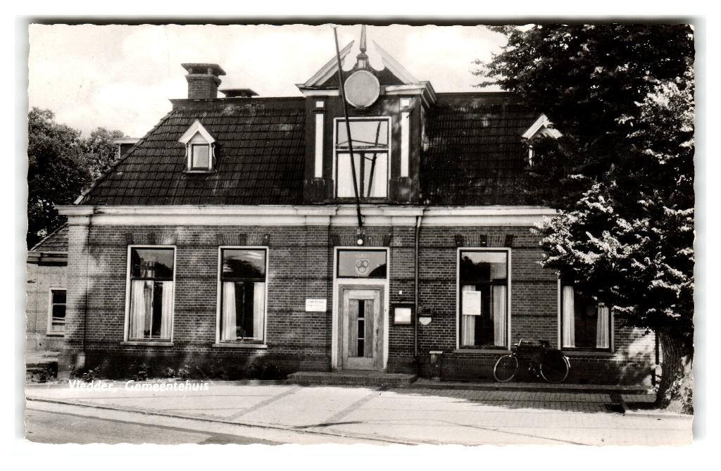 Vledder, Gemeentehuis, Verzenden, 1940 tot 1960, Gelopen, Drenthe
