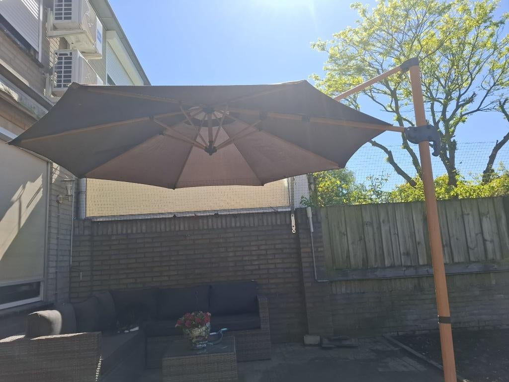 Parasol ophalen, Tuin en Terras, Ophalen, Verstelbaar, Gebruikt, 1 tot 2 meter