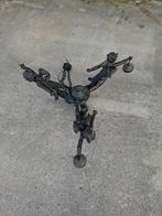 Antieke Hanglamp met Drie Engelen - 100 cm Doorsnede, Gebruikt, Ophalen of Verzenden, Antiek, Klassiek, Barok, Metaal