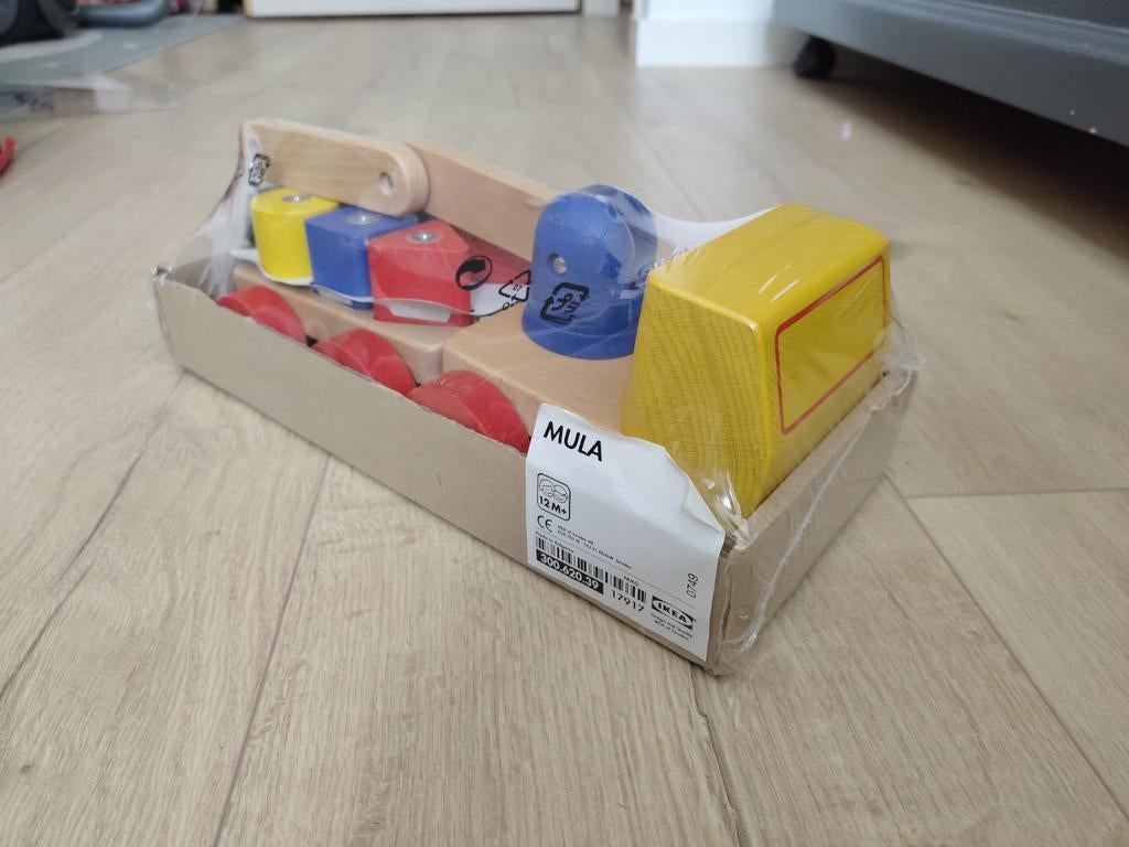 IKEA MULA Houten Hijskraan, Kinderen en Baby's, Speelgoed | Houten speelgoed, Ophalen of Verzenden, Nieuw