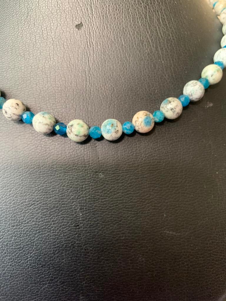 K2 jaspis azuriet beschermt sjamaan derde oog inzicht uniek, Blauw, Nieuw, Verstelbaar, Ophalen of Verzenden