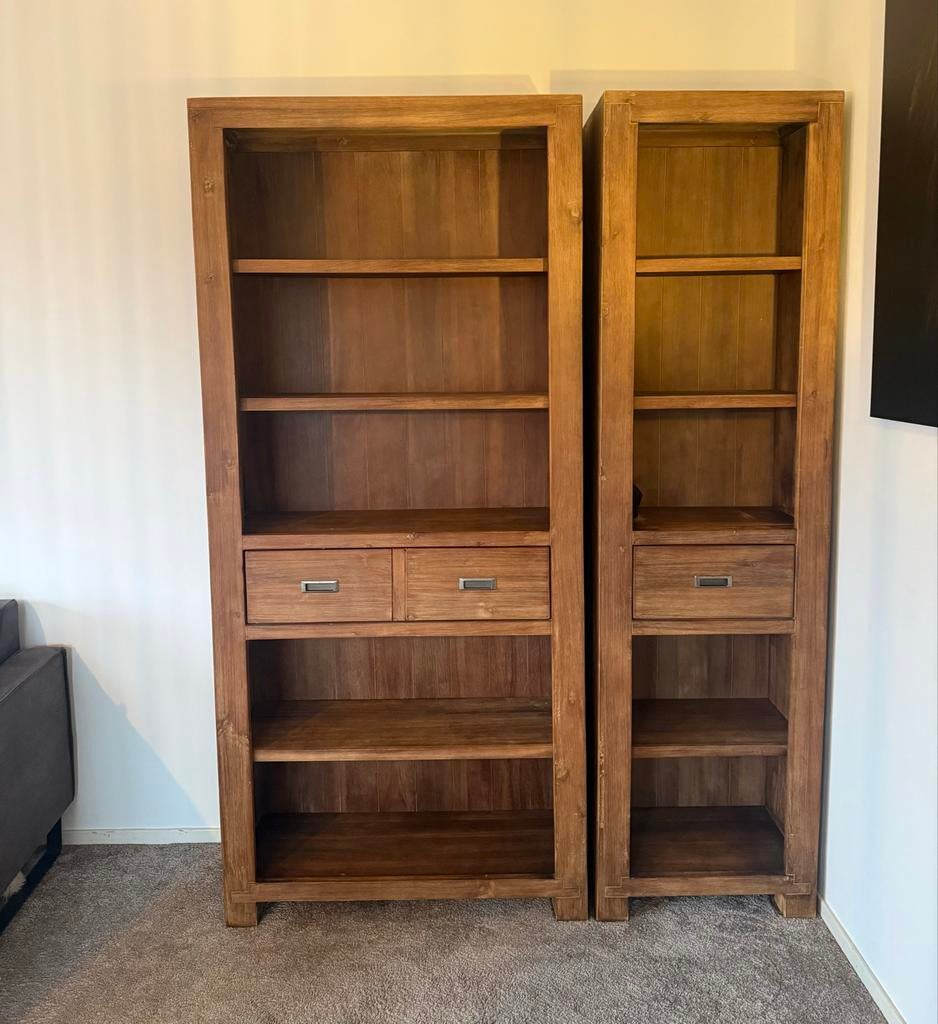 Henders&Hazelmeubelset – eettafel, boekenkasten salontafels, Huis en Inrichting, Kasten | Boekenkasten, Zo goed als nieuw, 100 tot 150 cm