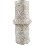 PTMD vaas Ivery keramiek crème 30 cm, Overige kleuren, Aardewerk of Porselein, Nieuw, Ophalen of Verzenden