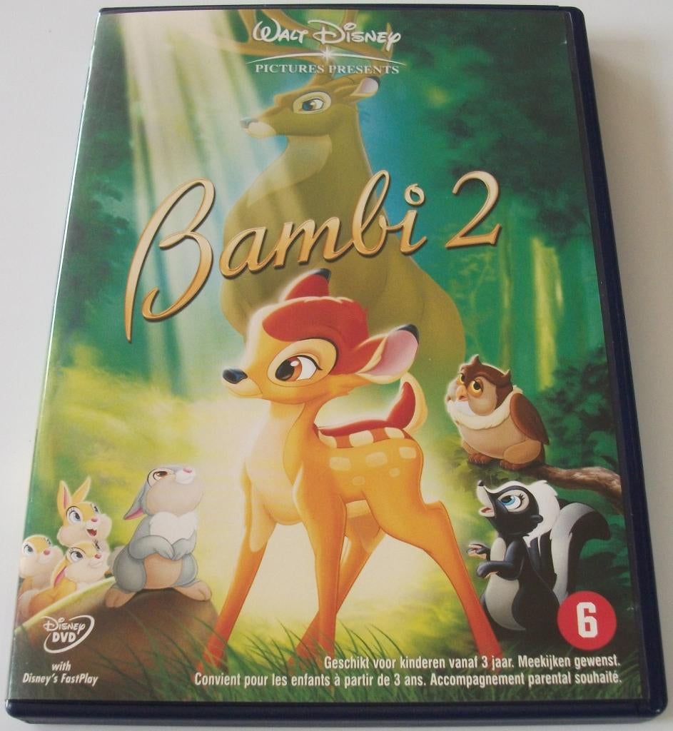 Dvd *** BAMBI 2 *** Walt Disney, Overige genres, Ophalen of Verzenden, Zo goed als nieuw, Vanaf 6 jaar