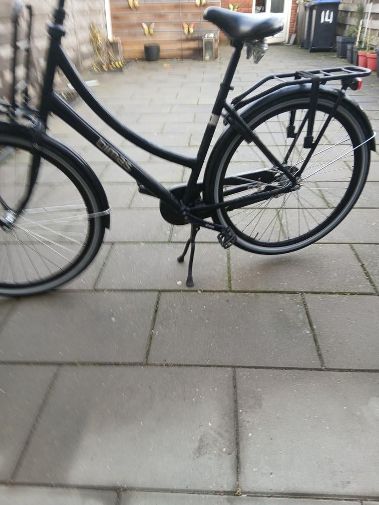 Bimas damesfiets, Ophalen, Zo goed als nieuw, Handrem