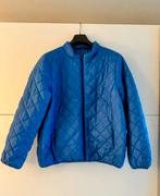 Blauwe doorstikte jas, Ophalen of Verzenden, Zo goed als nieuw, Maat 46/48 (XL) of groter, Blauw