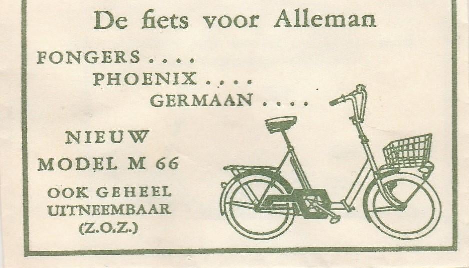 de fiets voor alleman Fongers Phoenix Germaan M66 - Empo, Ophalen of Verzenden, Overige merken