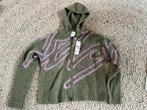 Iets Frans Trui met rits en capuchon, maat XS, Ophalen of Verzenden, Nieuw, Maat 34 (XS) of kleiner, Groen