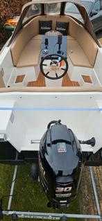 Reitdieper 490XL 2021, 30 PK Suzuki, auto trim, 55 vaaruren!, Ophalen, Zo goed als nieuw, 30 tot 50 pk, Snelvarend