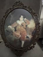 Antiek schilderij van jongen in sierlijke lijst, Antiek en Kunst, Kunst | Schilderijen | Klassiek, Ophalen of Verzenden