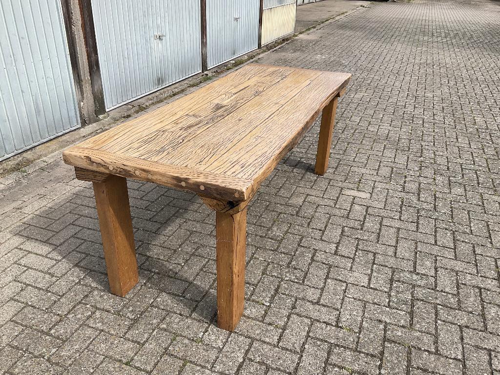Eiken eettafel, Huis en Inrichting, Tafels | Eettafels, Gebruikt, Eikenhout, 200 cm of meer, Vijf personen of meer