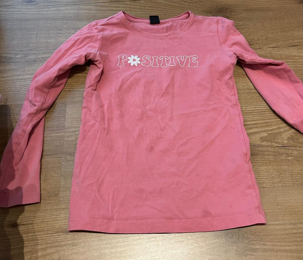 Roze Lange mouw shirt, Kinderen en Baby's, Kinderkleding | Maat 140, Ophalen of Verzenden, Zo goed als nieuw, Meisje, Shirt of Longsleeve