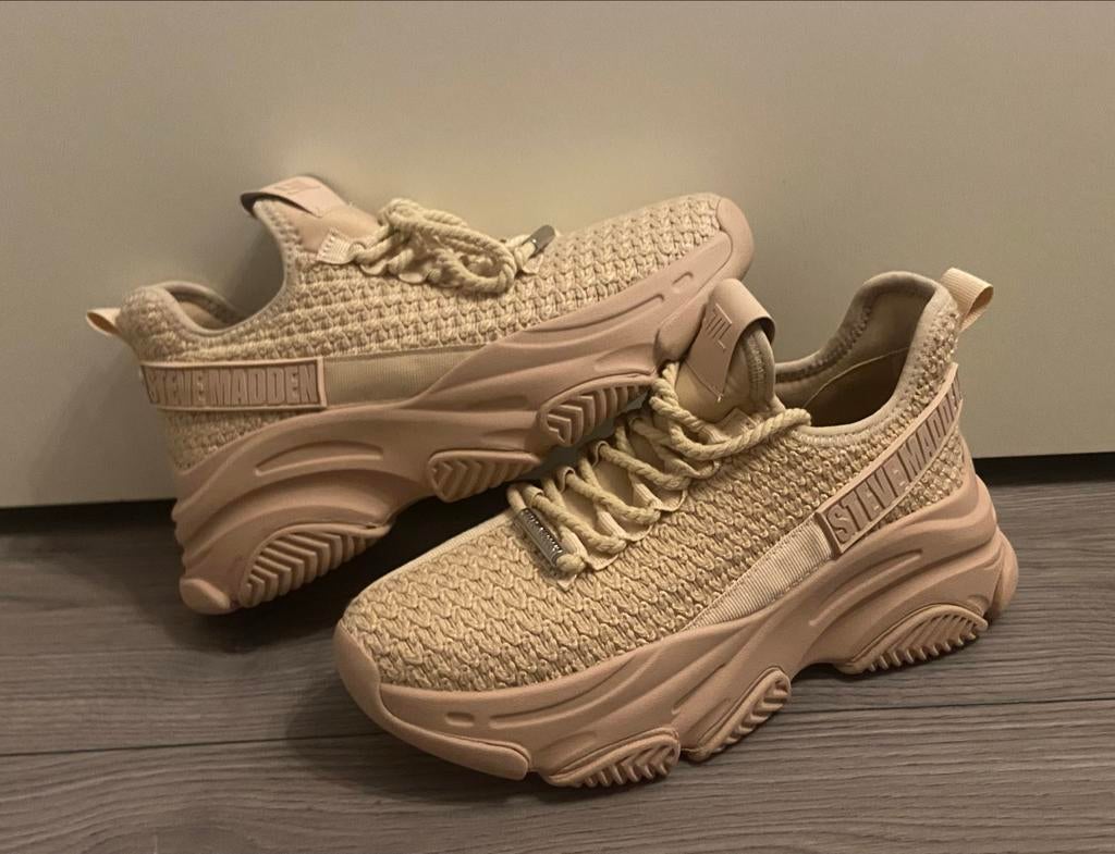 Steve Madden sneakers maat 38, Ophalen of Verzenden, Gedragen, Beige, Sneakers of Gympen