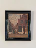 Schilderij replica vermeer 45 x 39, Antiek en Kunst, Kunst | Schilderijen | Klassiek, Ophalen of Verzenden