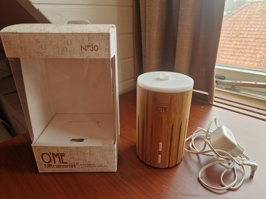 Aroma diffuser O'ME Bamboo, Overige materialen, Wit, Ophalen of Verzenden, Zo goed als nieuw