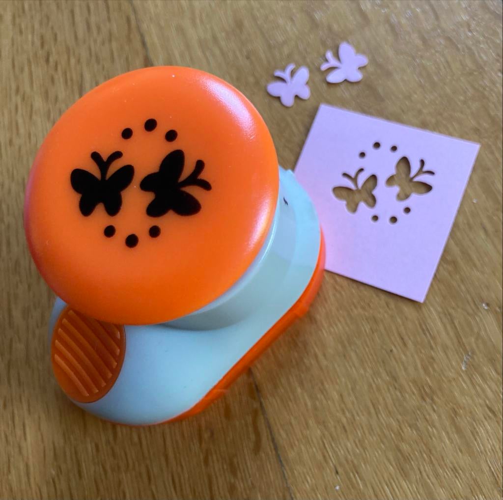 Pons vlinders - Knutselmateriaal, Hobby en Vrije tijd, Gebruikt, Geschikt voor karton, Oranje, Ophalen of Verzenden
