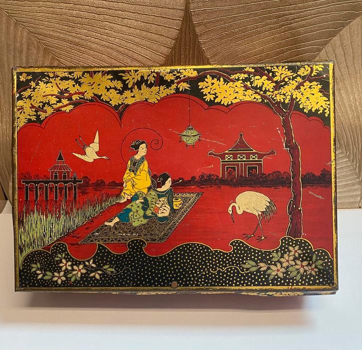 Antiek Blik - Vertind- gemaakt voor J.Bekkers & Zn. 1920s, Verzamelen, Blikken, Gebruikt, Overige, Overige merken, Ophalen of Verzenden