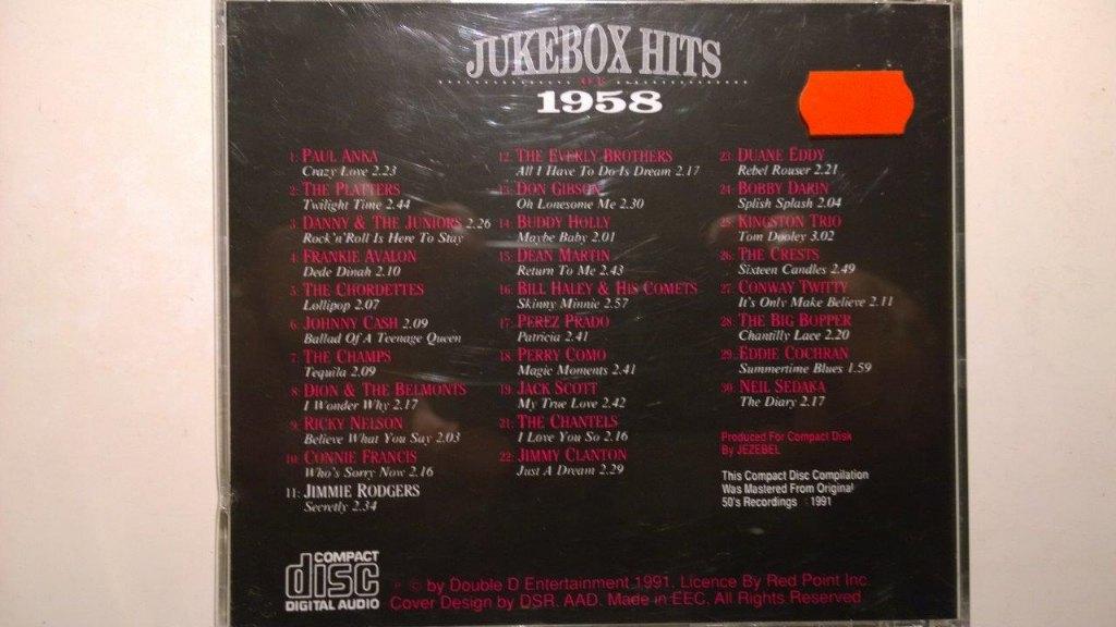 Jukebox Hits Of 1958 Volume 1, Ophalen of Verzenden, Zo goed als nieuw, Pop