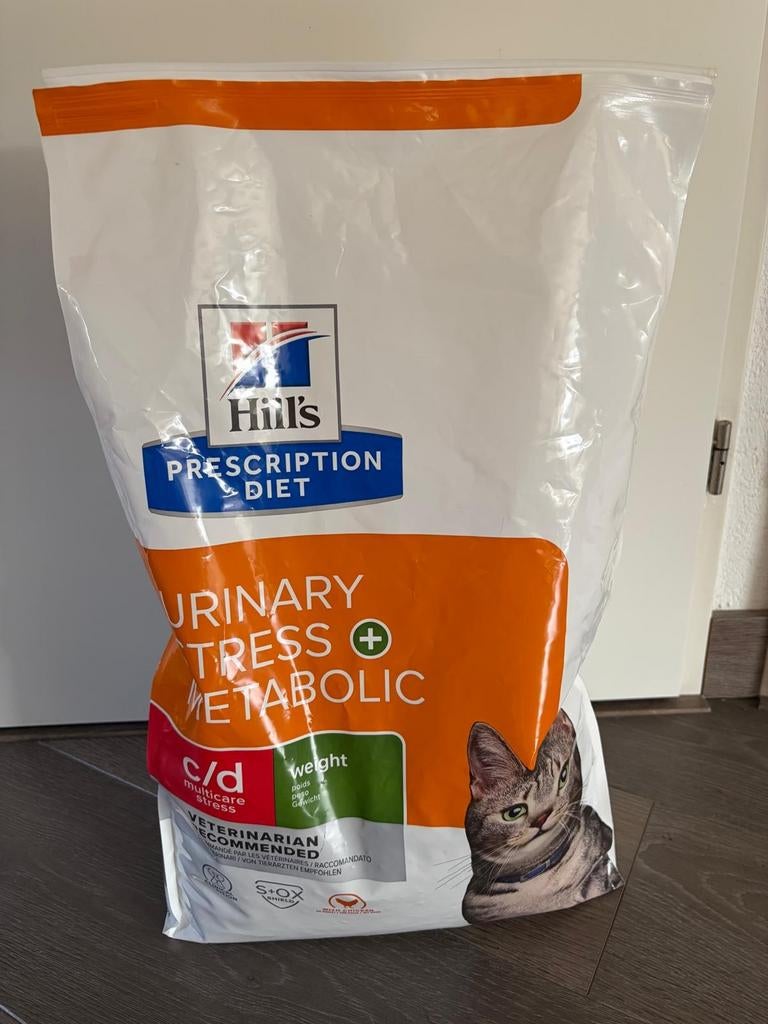 Hill's C/D urinary stress metabolic 4 kilo, Ophalen of Verzenden, Kat