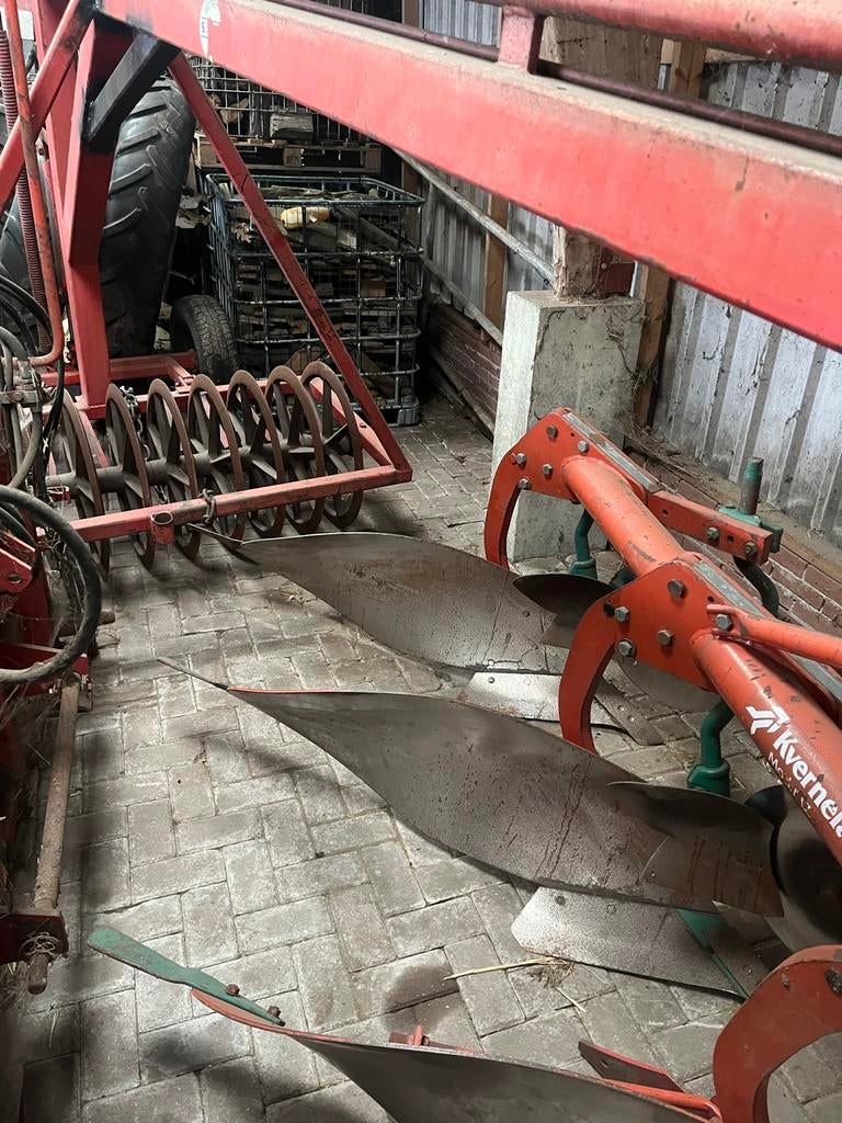 Kverneland 4-schaar ploeg 16 inch met vorenpakker, Ophalen of Verzenden, Akkerbouw, Grondbewerking