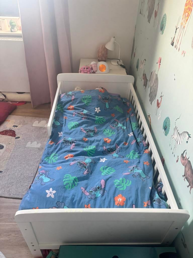 Nog mooi Peuterbed, Kinderen en Baby's, Kinderkamer | Bedden, Ophalen, Gebruikt, 140 tot 160 cm, 70 tot 85 cm