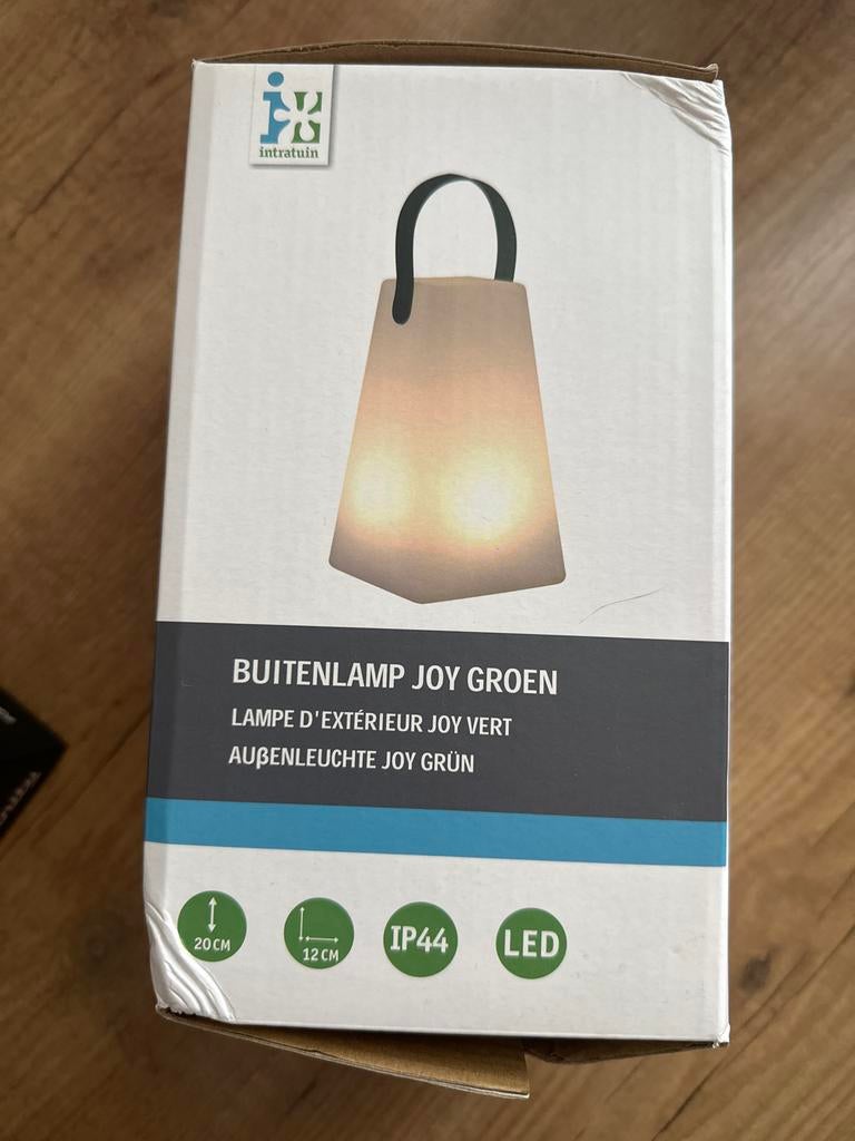 Intratuin Buitenlamp Joy Groen, Tuin en Terras, Buitenverlichting, Ophalen, Kunststof, Minder dan 50 watt, Overige typen