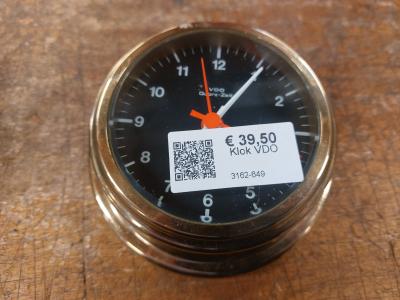 Klok VDO, Niet ingevuld, Gebruikt, Niet ingevuld, Niet ingevuld