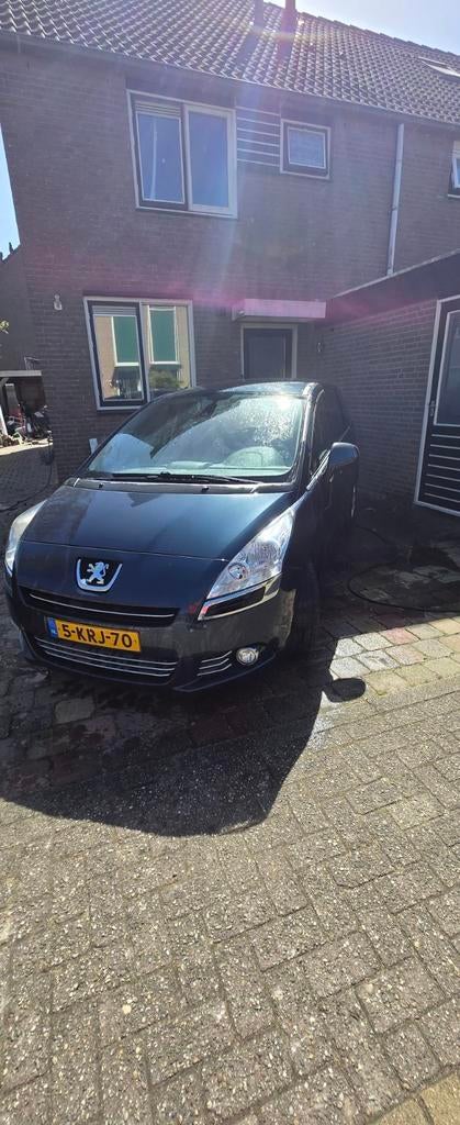 Peugeot 5008 1.6 VTI 7PL 2013 Blauw, Voorwielaandrijving, Stof, Zwart, 4 cilinders