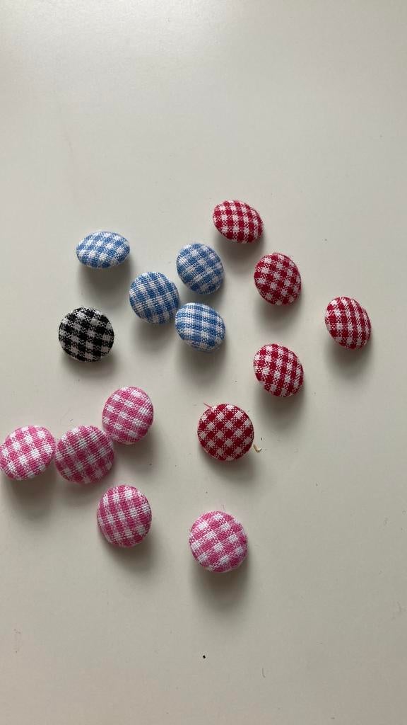Stoffen knoopjes - 15 stuks, Ophalen of Verzenden, Nieuw, Knoop of Knopen