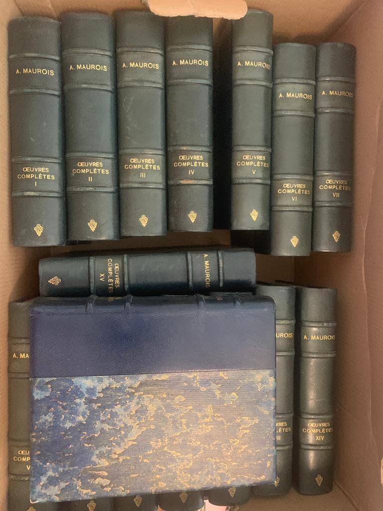 Andre Maurois Oeuvres completes 1950 16 delen fraaie banden, Ophalen of Verzenden