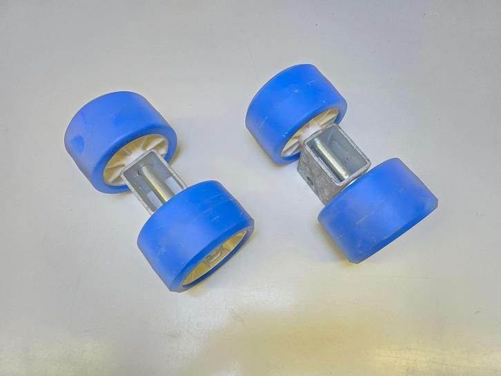 Rollenset (2 x kunststof rol) op kantelblok voor boottrailer, Watersport en Boten, Accessoires en Onderhoud, Nieuw, Overige typen